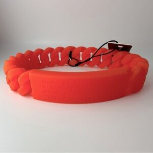 Marc By Marc Jacobs Orange braided Silicone Bracelet NWT